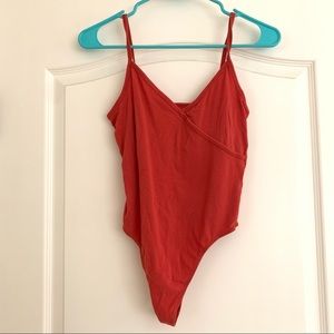 Pac Sun red bodysuit Small